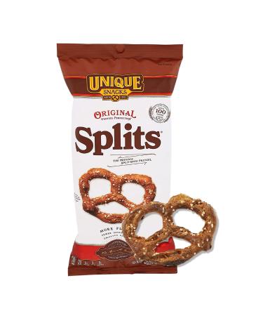 Unique Snacks Original "Splits" Pretzels, Delicious Homestyle Baked, Certified OU Kosher and Non-GMO, No Artificial Flavor, 11 Oz Bags (Pack of 12)