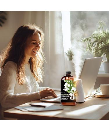 Jasmine Essential Oil 8 Fl Oz and Strawberry Essential Oil 16 Fl Oz for Diffuser Humidifier Yoga Cleaning DIY Candle Soap Making Perfume Gift for Essential Oils - Buy Online on GoSupps.com