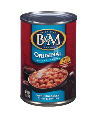 B&M Baked Beans, Original Flavor, 16 Ounce (Pack of 12) Baked Beans Original 1 Pound (Pack of 12)