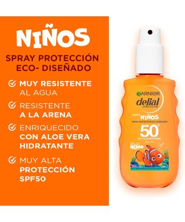 L'Or al Spain Garnier Summer Spray for children and adults environmentally friendly for Nemo SPF 50 + sun cream with hyaluronic acid 40 ml + aftersun with aloe vera for skin hydration 400 ml - Buy Online on GoSupps.com