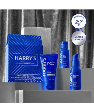 Harry's Limited Edition Holiday Gift Set for Men Men's Skincare Essentials (2 oz Exfoliating Face Wash Daily Face Lotion with SPF 15 Hydrating Night Lotion) 6 Fl Oz (Pack of 1) Gift Set - Buy Online on GoSupps.com