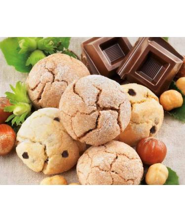 Mother's Day Gift: Traditional Soft Amaretti Biscuits with Chocolate Drops - 160g - Buy Online on GoSupps.com