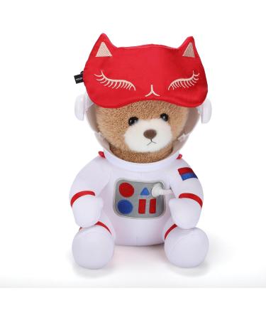 Drizzle Cat Eye Mask - Natural Silk Sleep Mask for Cute and Soft Sleeping (Red) - Buy Online on GoSupps.com