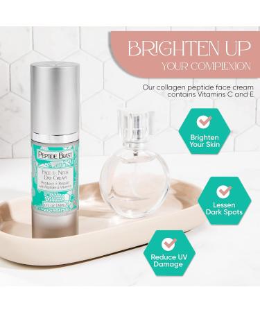 St. Croix Products: Peptide Blast DAY CREAM Packed with Collagen Peptides and Vitamins C & E For Face & Neck - 1oz. - Buy Online on GoSupps.com