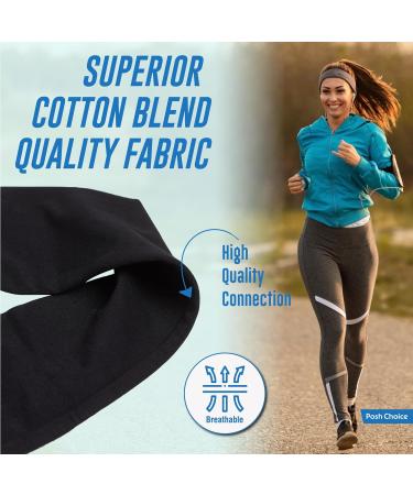 2-Pack Elegant 7cm Black Headbands for Women - Premium Hair Accessories for Sports and Fashion | Comfortable Makeup Headbands for Any Occasion - Buy Online on GoSupps.com