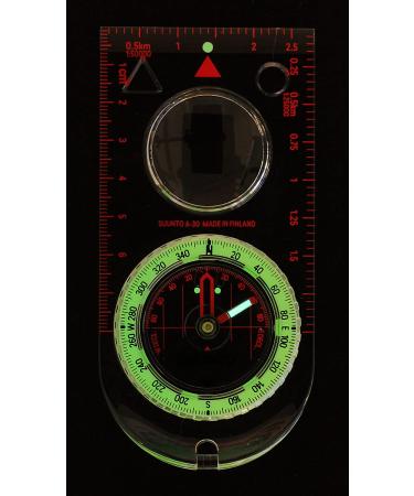 SUUNTO A-30 Compass: Compact  hiking compass with luminous markings in low light Northern Hemisphere USGS UTM - Buy Online on GoSupps.com