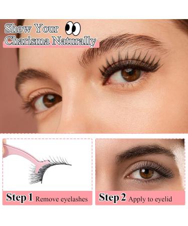 Natural Cat Eye Lashes - 3D Wispy Fox Eye Fake Lashes | Reusable Soft & Lightweight | 10 Pairs for Beginners - Buy Online on GoSupps.com