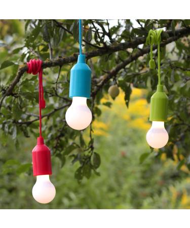 Hycell Pull Light 3 Set - Portable LED Lamps with AAA Batteries - Warm White Mobile Luminaire for Tent Camping Garden Shed & Party Decoration - Buy Online on GoSupps.com