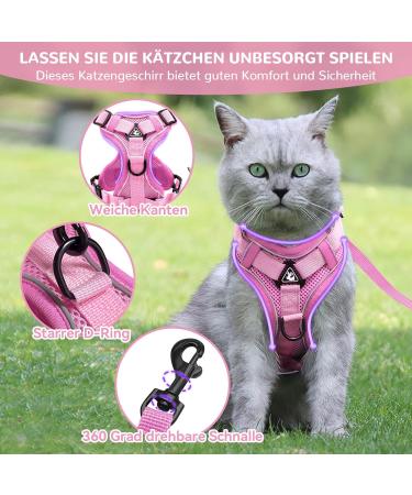 Adjustable Cat Dishes | Cat Bowls with Line Set for Kittens & Puppies - Light Pink (L) | Shop Now - Buy Online on GoSupps.com