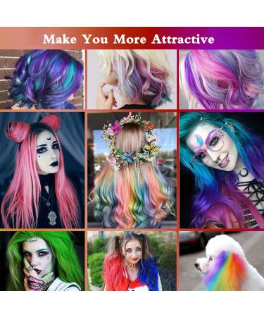 Hair Chalks for Girls 8 Coloured Hair Dye Temporary Washable Hair Spray Colour for Kids Men and Woman - Buy Online on GoSupps.com