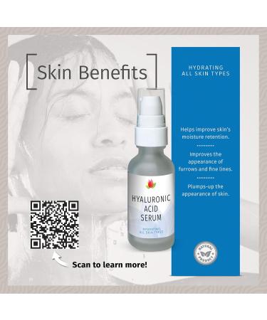 Reviva Labs Hyaluronic Acid Serum for Face and Neck - Moisturizing Nourishing and Hydrating Formula Acido Hialuronico - Face Serum for Women 1 Fl Oz - Buy Online on GoSupps.com