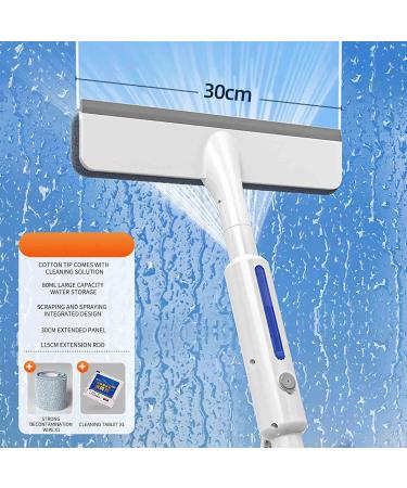Water Spray Glass Wiper Cleaning Tool For Household Chores Double-sided Window Cleaning Tool Elastic Scraper for Window Glass Tile Walls and Shower Glass Walls Cleaning - Buy Online on GoSupps.com