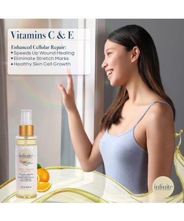 Infinite Sweet Orange Body Oil - All-in-One Blend for Women with Safflower, Sunflower, Rice & More - Buy Online on GoSupps.com