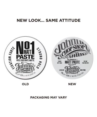 JOHNNY S CHOP SHOP Men's Hair Styling Matte Paste - Strong Hold, Lasting Texture, Natural Look - 2.6 oz - Buy Online on GoSupps.com