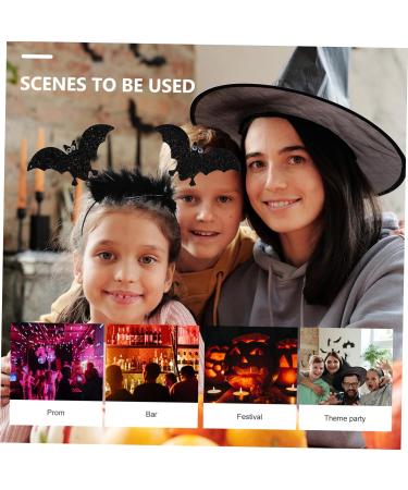 BESTYASH 1 Set Bat Headband for Cosplay Bat Accessories Bat Costume Women Halloween Wand Halloween Hair Accessories Headbands Halloween Cosplay Headband Bat Hair Bands Decor Bat Wand Fabric - Buy Online on GoSupps.com