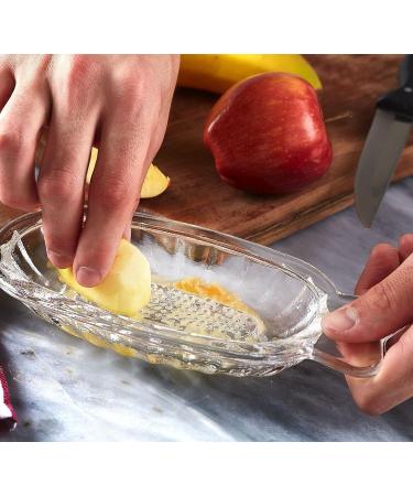 DESTALYA Glass Apple Grater for Baby Food - Manual Healthy Puree Maker and Small Food Processor Plate - Buy Online on GoSupps.com