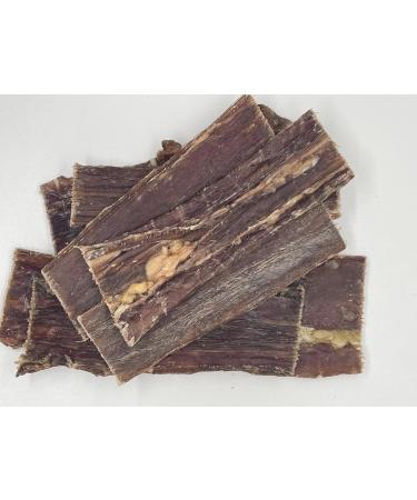 Bullsters Dog Treats Bones Chews All Natural 1 Ingredient with No Additives No Preservatives Steroid Free for Small Medium Large Dogs Beef Strips (6" Pack of 8) - Buy Online on GoSupps.com
