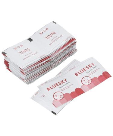 Bluesky Cleanser Wipes for UV Gel (75 Percent Isopropyl Alcohol Wipes) - 50 Pieces
