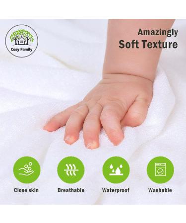 3 Pack Bamboo Baby Hooded Towels - Ultra Soft Unisex Bath Towels for Babies - Newborn Essential - Highly Absorbent Toddler Towels in White - Buy Online on GoSupps.com