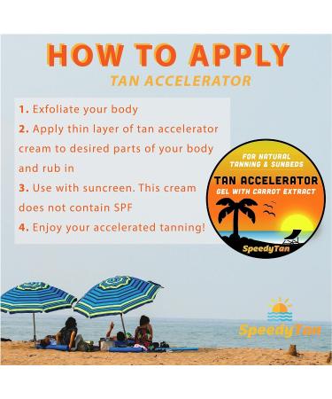 Premium Tan Accelerator Gel + Tanning Oil + Aloe Vera - For Sunbed Use & Natural Tanning - Natural Tanning Accelerator With Carrot Tanning Oil - UK Based Brand 90 ml (Pack of 1) Tan Accelerator Gel + Tanning Oil + Aloe Vera - Buy Online on GoSupps.com