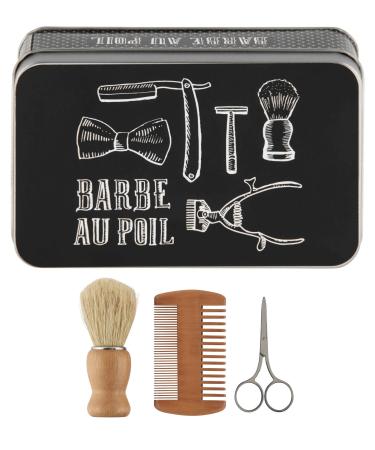 Derri re la Porte Beard Tin (filled) Au poil