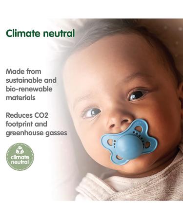 MAM Original Pure Pacifier | Natural Rubber | Sustainable Materials | Sterilizer Case | Unisex 6-16 Months | 2-Pack Green Tea/White - Buy Online on GoSupps.com