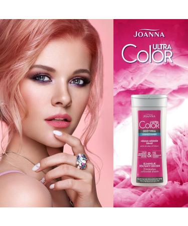 Joanna Ultra Color Conditioner for Pink Hair - Color Refresh & Moisturize - 200ml for Cool Blonde Tones - Buy Online on GoSupps.com