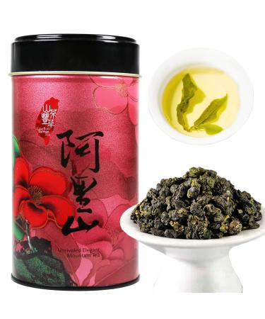 XIXICHA Alishan Oolong Tea Loose Leaf Grade AAA Taiwan High Mountain Tea Taiwan Gaoshan Ulong Tea Taiwan Tea Taiwanese Green Oolong Tea Floral and Fruity Aroma 5.29oz/150g