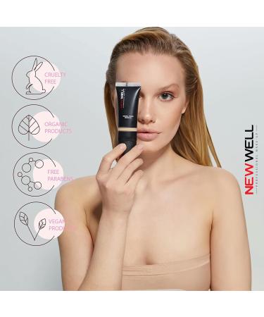 Newwell Matt Foundation 30ml - Long-Lasting Smooth Complexion High Opacity Light Texture Water-Repellent & SPF30 for Flawless Finish - International Shipping Available - Buy Online on GoSupps.com
