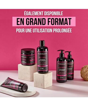Kerargan - S rum Capillaire Ultra R parateur la K ratine pour Cheveux Ab m s - Protecteur Lissant - Huiles Naturelles de Ricin Macadamia Argan - Sans Sulfate OGM Huile Min rale - 50ml - Buy Online on GoSupps.com