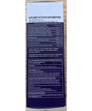 Lions Mane Mushrooms Liquid Extract Lions Mane Supplement Organic 8 Mushrooms Complex Extract Drops Up to 2 Month Supply (60ml) 60 ml (Pack of 1) - Buy Online on GoSupps.com