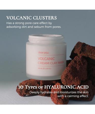 Volcanic Cream Clay Mask - Premium 3-in-1 Korean Pore Cleansing & Exfoliating Face Mask | 3.38 fl. Oz - Buy Internationally - Buy Online on GoSupps.com