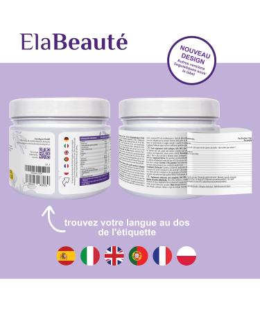 SanaExpert ElaBeaut | COLLAG NE POUR LA BEAUT DE LA PEAU | avec Q10 OPC biotine zinc et vitamines (150 grammes). Ingr dients 100% naturels. Fabriqu en Allemagne. - Buy Online on GoSupps.com