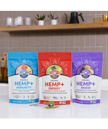 Manitoba Harvest Organic Hemp+ Immunity Elderberry Acerola Cherry & Beet Powder Smoothie Booster Powder Blend 7.5 oz - Buy Online on GoSupps.com