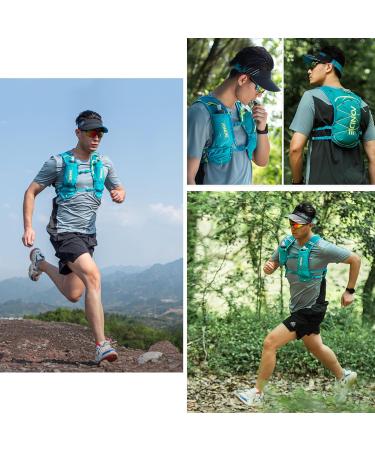 Triwonder Drinking Bag - Unisex Running Backpack Vest for Marathon Cycling & Hiking | Adjustable 68-130cm Blue - Buy Online on GoSupps.com