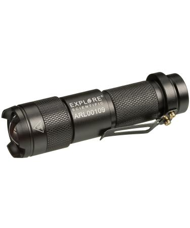 Explore Scientific 0340100 ASTRO R-LITE Red Light Flashlight with 360 Degree Signal Function - Black Modern