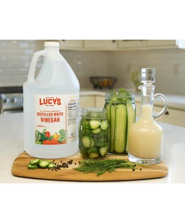 Lucyâ€™s Family Owned Natural Distilled White Vinegar - 1 Gallon (128 oz) - 5% Acidity - Buy Online on GoSupps.com