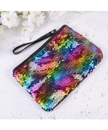 Lurrose Color Changing Sequin Cosmetic Bag - Fashionable Clutch Handbag & Colorful Makeup Organizer - Buy Online on GoSupps.com
