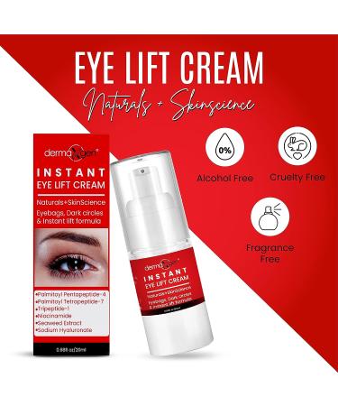 Dermaxgen Rapid Reduction Eye Cream - Peptide Advanced Formula | Anti Aging Serum for Under-eye Bags, Wrinkles, Dark Circles, Fine Lines & Crow's Feet | Instant Results - 20 Ml - Buy Online on GoSupps.com