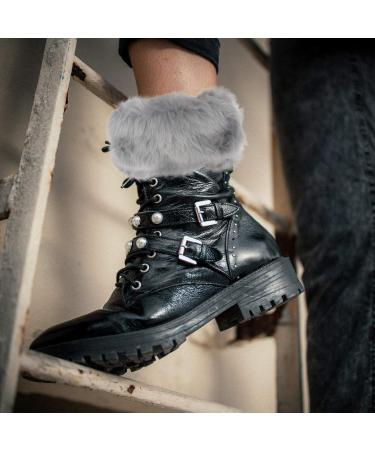 Inoomp 3 Pairs Crochet Boot Covers - Warm Accessories for Fur Boots Leg Warmers & Knee Cuffs - Stylish Acrylic Fashion - Buy Online on GoSupps.com