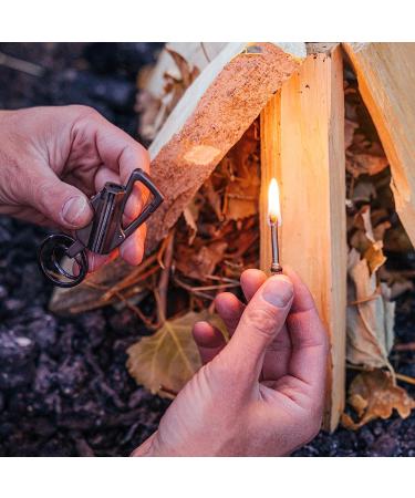 SURVIVE Permanent Match Bottle Opener Keychain | Reusable Survival Fire Starter Lighter - Buy Online on GoSupps.com