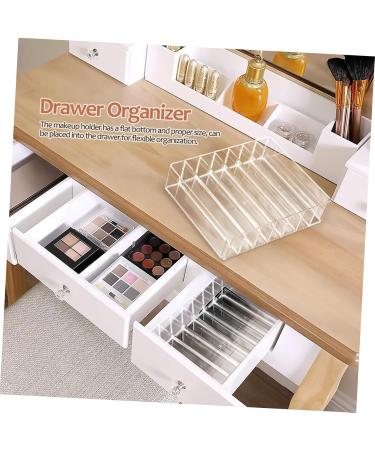 2pcs Clear Organizer Desktop Divided Palette Makeup Holder Storage Pallet Vanity Acrylic Case - Buy Online on GoSupps.com