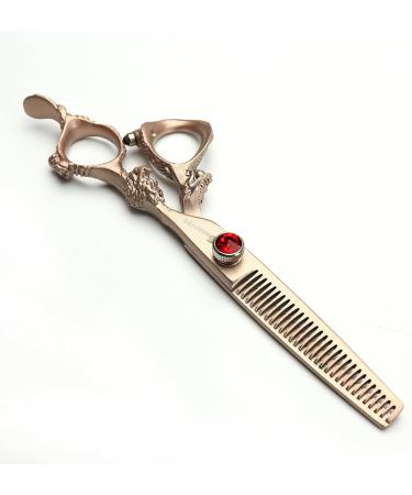 6-inch Rose Gold 440c high Hardness Japanese Hairpressing Scissors Salon Hairpressing Hair Cutting and Thinning Hairpressing Professional Hair Cut (Scissors Set) - Buy Online on GoSupps.com