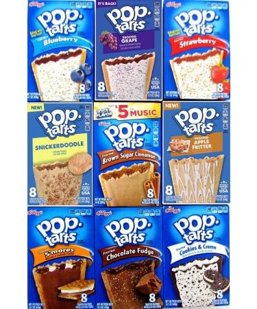 9 Pack! The Ultimate Pop Tarts Variety Pack 9 Different Flavors - Bundle of 9 Boxes  1 of Each Flavor. Gift Box  Value Pack  Breakfast Food - Buy Online on GoSupps.com