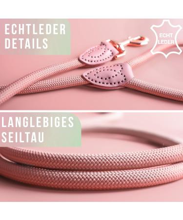 Ne & No Touleine Training Leash for Large Dogs - 1.7m Hand Loop Braided Rope City Leash in Mauve - Buy Online on GoSupps.com