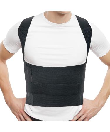 ORTONYX Comfort Posture Corrector Back Brace - Fully Adjustable for Men and Women - XX-Large - Black - Buy Online on GoSupps.com