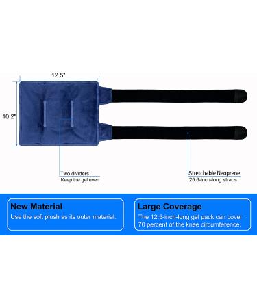 Koo-Care Knee Ice Pack for Injuries - Reusable Gel Wrap for Pain Relief & Swelling - Hot Cold Compress for Arthritis, Meniscus Tear, Sprains, ACL, Knee Replacement - Post-Surgery Therapy (Navy) - Buy Online on GoSupps.com