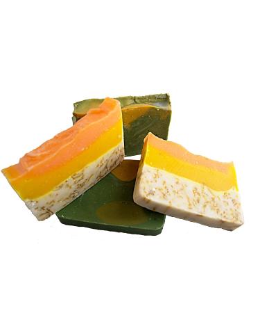 Citrus Soap Collection - Natural Handmade Guest Bars | 4x 2oz | Orange Essential Oil & Calendula | Falls River Soap Company - Buy Online on GoSupps.com