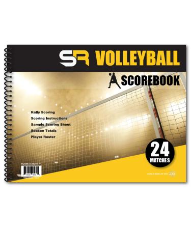 Score It Right Volleyball Scorebook  24 Match Spiral Volleyball Scorebook with Season Totals and Team Roster Sheet  Premium Paper Volleyball Score Sheet for Rally Scoring and Detailed Instructions