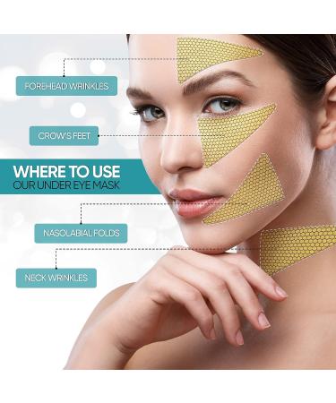 M MARAMIRA Under Eye Mask | Dark Circles & Puffiness Treatment | Hydrating Eye Patches | Reduces Fine Lines & Brightens Skin | 28 Gold Eye Pads - Buy Online on GoSupps.com